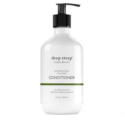 Deep Steep Nourishing Volume Conditioner, 17 oz  Lightweight Conditioner with Aloe Vera, Coconut Oil, Lavender & Rice Protein  Silicone-Free, Vegan, Clean Beauty Hair Care, Nourished Hair