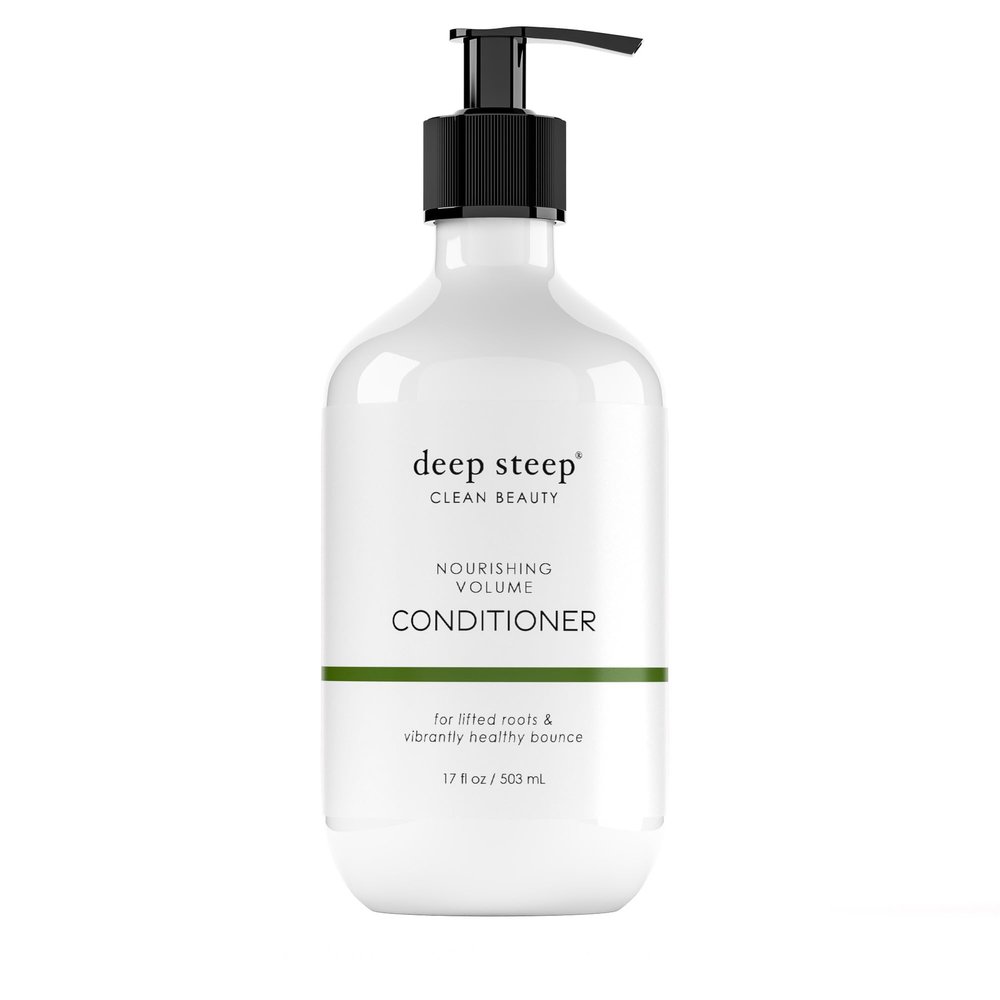 Deep Steep Nourishing Volume Conditioner, 17 oz Lightweight Conditioner with Aloe Vera, Coconut Oil, Lavender & Rice Protein Silicone-Free, Vegan, Clean Beauty Hair Care, Nourished Hair