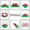 Meme Series Womaha 40 Sheets Wales Flag Temporary Tattoos for Kids Football Temporary Face Tattoos view 2