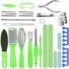 Dr. Entre's 32-Piece Pedicure Kit: 32 Professional Pedicure Tools Supplies Set, Callus Remover with Foot File, Nail File Buffer, Feet Scrubber Dead Skin Remover, Foot Care Kit, Scraper Shaver view 1