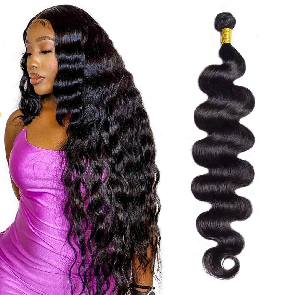 40 Inch Bundles Body Wave Human Hair Bundles 12A Grade Brazilian Hair Bundles Single Bundle Virgin Hair Bundle Body Wave Bundles Human Hair 100G Natural Black Hair Extensions40 inches bundles