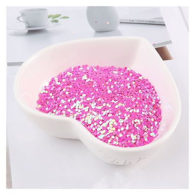 HANRUO 10g/Lot Ultrathin 1-3mm Dot Shape Sequins Nail Art Glitters Mini Paillettes Eo-Friendly PET Sequin Nails Decoration Material (Color : Rose, Size : 2mm Dot)