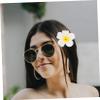 Balacoo Flower Hair Clips- Hawaiian Flower Hair Clip, 4pcs Artificial Plumeria Hairpin Accessories for Beach Wedding Women Party view 4