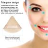 12 Pieces Cosmetic Powder Puff,2.76 inch Portable Soft Sponge Setting Face Puffs,Triangle Velvet Powder Puff with Ribbon Band Handle for Loose Powder Body Powder Makeup Tool(Black,Nude) view 2