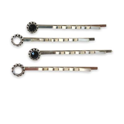 Boho Black & White Stone Hair Pins, Western Hair Pin, Cowgirl Hair Pin, Decorative Bobby Pin, Womens Hair Accessories, Southwestern Hair Pins