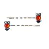 Owl Boho Bobby Pins, Rhinestone Womens Bobby Pin, Decorative Amber Hair Pins, Bird Hair Pin view 1