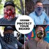 Beard Mask for Men, Beard Mask, Mens Face Mask, Reusable, Adjustable ear band, BEARDSYYC (9 Inches, Biker Black) view 3