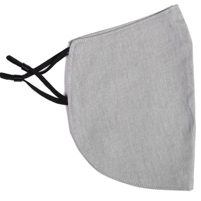 Beard Mask for Men, Beard Mask, Mens Face Mask, Reusable, Adjustable ear band, BEARDSYYC (9 Inches, Light Grey)