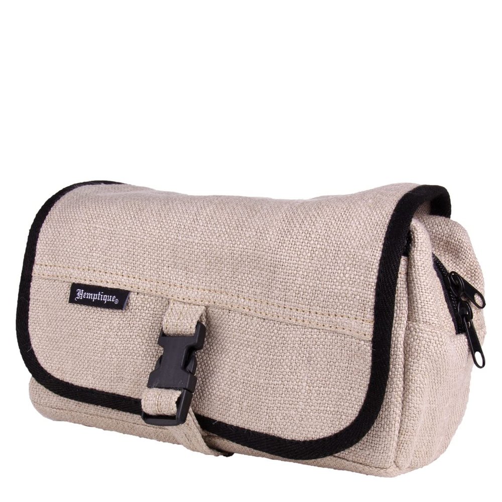 Hemptique 100% Hemp Toiletry Bag - Natural