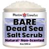Non-Scented Dead Sea Salt Scrub | Face & Body | Unscented | 100% Natural | Jojoba oil || Made in Canada - Muslim Cosmetics - BARE Scrub (8oz (240ml)) view 1