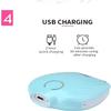 Feilx Electric Razors for Women, for Underarms Face Legs Arms and Bikini, Rechargeable Waterproof Bikini Trimmer for Women with Cleasing Brush and Massager Wet & Dry Shaving Painless view 3