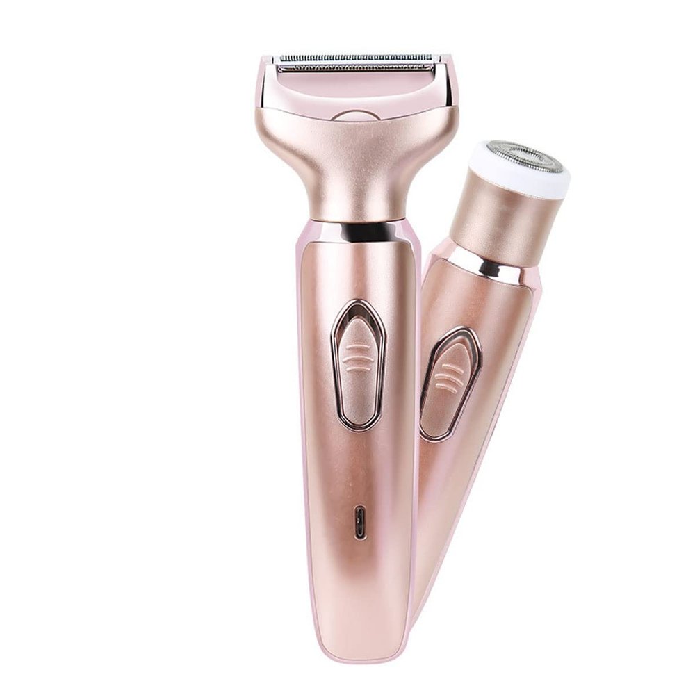 Feilx Electric Razors for Women, Electric Shaver for Women, Painless 2 in 1 Hair Trimmer for Face Eyebrow Mustache Beard Arm Leg Armpit Bikini, Cordless Portable Rechargeable Hair Clipper Wet & Dry