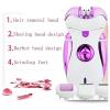 Feilx Electric Razor for Women - Painless Women Shaver Hair Remover for Face, Legs and Underarm, Portable Waterproof Bikini Trimmer Wet and Dry Cordless Lady Hair Removal - Micro USB Recharge view 2