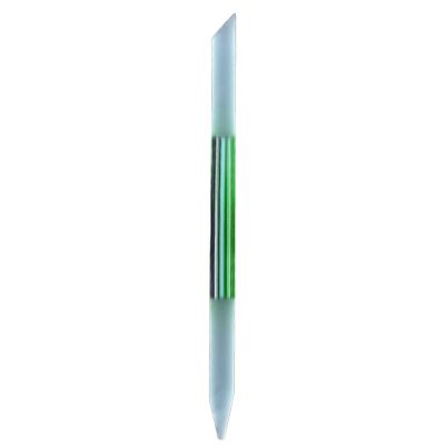 Worparsen Glass Cuticle Pusher Double-Sided Glass Cuticle Pusher Nail File Multifunctional Wear- Green