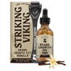 Striking Viking Beard Growth Oil - 2 fl oz, Pack of 1, Vanilla - Thickening Beard Oil with Jojoba & Argan Extracts - Promotes Facial Hair Growth & Targets Patchy Areas - Biotin Fortified view 1