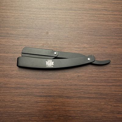 Black Stainless Steel Lightweight Easy to Use Barber Shaving Tool All Hair Folding Edge Razor
