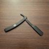 Black Stainless Steel Lightweight Easy to Use Barber Shaving Tool All Hair Folding Edge Razor view 4