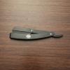 Stainless Steel Barber Shop All Hair Cutting and Styling Straight Edge Shaving Razor Knife Black view 4