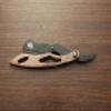 Black and Brown Professional Hair and Beard Trimming Straight Edge Razor Wooden Engraved Style view 2