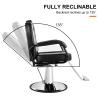 Artist hand Barbers Chairs, Heavy Duty Hydraulic Reclining Salon Chair Spa Furniture Shampoo Reclining Extra Wider Seat Beauty Hair Salon Equipment(Black) view 4