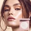 Serseul Highlighter Makeup Palette Highlighter Powder Glossy Glitter Highlight Makeup Palette come with mirror -Whtie Champagne view 4