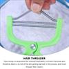 1 Set 2Pcs facial hair remover facial threading epilator upper lip hair removal spring manual chin hair shaver face threader stainless steel spring the side Japanese and Korean view 4