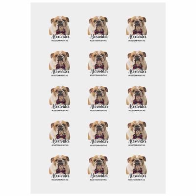 Custom Dog Face Temporary Tattoos Adult, Pet Tattoo Cat Tattoo Fake Tattoos That Look Real And Last Long For Pet's Birthday Party Dog Lover Gift Wedding Decorations Bachelorette Party