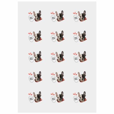 Custom Dog Face Stickers Tattoos, Personalized Temporary Tattoos Fake Tattoos for Pet's Birthday Party, Bachelorette Party