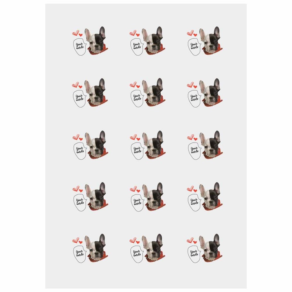 Custom Dog Face Stickers Tattoos, Personalized Temporary Tattoos Fake Tattoos for Pet's Birthday Party, Bachelorette Party