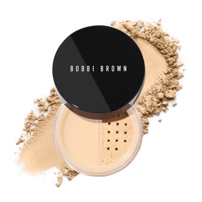 Bobbi Brown Sheer Finish Loose Powder | Long-Lasting, Oil-Absorbing, Mattifying Powder for Seamless Finish | Vitamin E, 0.35 Ounce, Soft Sand