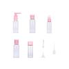 Travel Bottles Kit, Plastic Leak Proof Portable Toiletry Containers Set, Spary Bottle Flight Size Cosmetic Containers for Lotions, Shampoo, Creams, Body Wash (Pink-no.1675) view 1