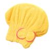 1pc Hair Towel Wrap for Women Super Absorbent Quick Dry Hair Turban for Drying Curly Long & Thick Hair Shower Cap Coral Fleece Dry Hair Cap Quick-Drying Absorbent Headscarf (Yellow) view 1