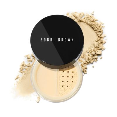 Bobbi Brown Sheer Finish Loose Powder | Long-Lasting, Oil-Absorbing, Mattifying Powder for Seamless Finish | Vitamin E, 0.35 Ounce, Pale Yellow