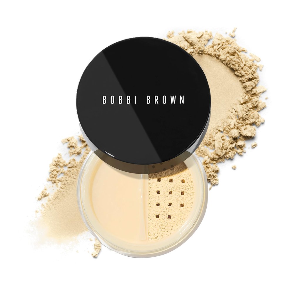 Bobbi Brown Sheer Finish Loose Powder | Long-Lasting, Oil-Absorbing, Mattifying Powder for Seamless Finish | Vitamin E, 0.35 Ounce, Pale Yellow