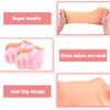 3 Pairs Silicone Socks, Silicone Moisturizing Socks Aloe Socks Silicone Gel Heel Socks for Women Men Dry Cracked Foot Skin(Medium, 3 Colors) view 3