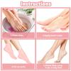 3 Pairs Silicone Socks, Silicone Moisturizing Socks Aloe Socks Silicone Gel Heel Socks for Women Men Dry Cracked Foot Skin(Medium, 3 Colors) view 4