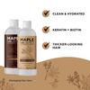 Castor Oil Shampoo and Conditioner Set - Jamaican Black Castor Oil Shampoo and Biotin Collagen Conditioner - Sulfate Free Shampoo and Conditioner for Fine Hair and Dry Scalp Care (Vanilla) -16 Fl Oz view 3