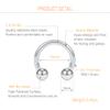 Shyarr Piercing Kit Stainless Steel Acrylic Body Piercing Kit 14G 16G Colorful Body Jewelry Piercing Kit Nose Septum Lip Tongue Eyebrow Tragus Cartilage Belly Piercing Needles Tool Kit view 4