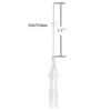 Piercing Needles,20PCS 22G IV Catheter Needles 22 Gauge Disposable Stainless Steel Hollow Body Piercing Needles for Ear Nose Belly Navel Nipple Piercing(22G) (22G) view 4