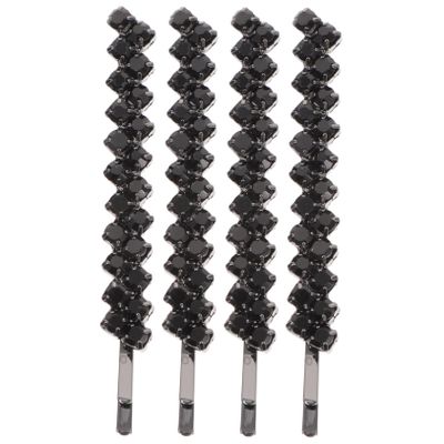 KALLORY 1set Stylish Rhinestone Hair Clips of Metal Hairpins for Women Elegant Accessories for Parties and Weddings for Unique Hairstyles