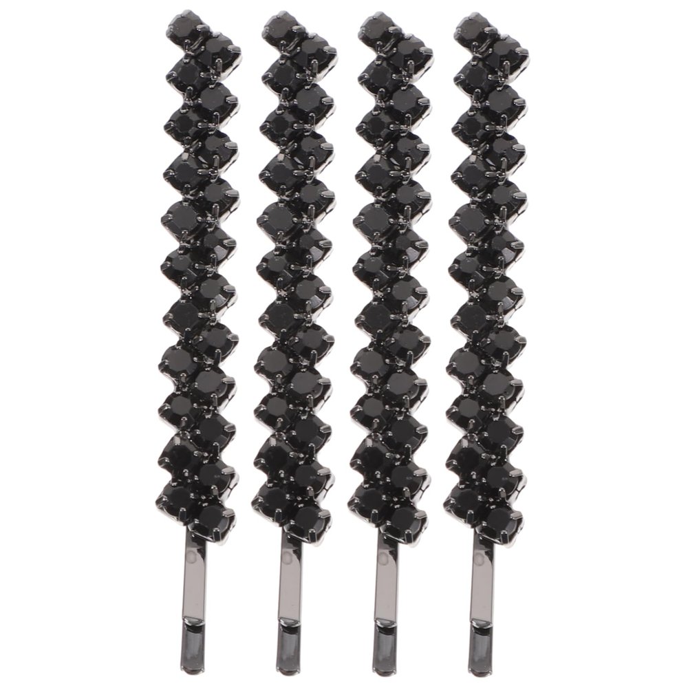 KALLORY 1set Stylish Rhinestone Hair Clips of Metal Hairpins for Women Elegant Accessories for Parties and Weddings for Unique Hairstyles