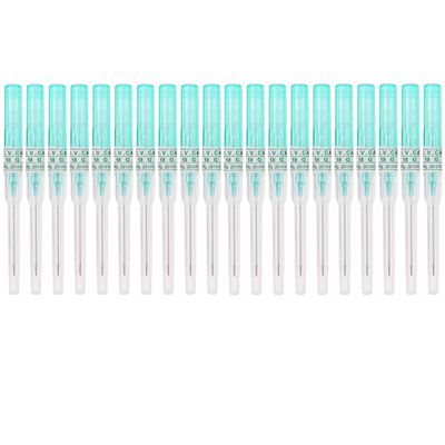 Piercing Needles,20PCS 18G IV Catheter Needles 18 Gauge Disposable Stainless Steel Hollow Body Piercing Needles for Ear Nose Belly Navel Nipple Piercing(18G) (18G)