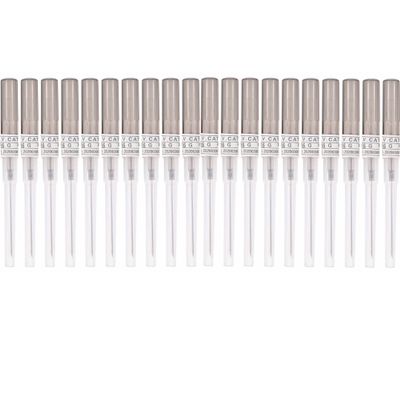 KingWei Piercing Needles,20PCS 16G Needles 16 Gauge Disposable Stainless Steel (16G)