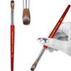 PCUORLEORS Acrylic Nail Brush with 100% Pure Kolinsky Sable Hair and Red Wood Hand, Professional Kolinsky/Gel Brush for Acrylic Application (size 12) view 1