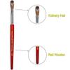 PCUORLEORS Acrylic Nail Brush with 100% Pure Kolinsky Sable Hair and Red Wood Hand, Professional Kolinsky/Gel Brush for Acrylic Application (size 12) view 2