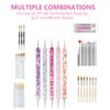 FOMIYES 1set Convenient Nail Art Brush Portable Dotting Tools for Professional and Personal Use for Nail Painting and Art Projects view 3