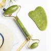 Facial Massage Roller Guasha Board Double Heads Jade Stone,Green Gua Sha view 2