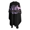 Custom Waterproof Barber Cape Hairdresser Cape, Add Your Photo Text Personalized Purple Barbershop Tools Salon Cape for Men, Customized Hair Cutting Cape for Home Salon Barbershop view 3