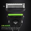 Gillette Labs Men's Razor with Exfoliating Bar, Shaving Kit Includes 1 Handle, 2 Blade Refills, 1 Premium Magnetic Stand, Black and Gold view 4