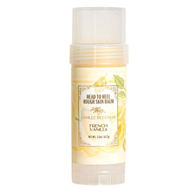 Camille Beckman Head to Heel Rough Skin Balm, French Vanilla, 2.2 Ounce